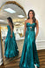 A-line Sweetheart Metallic Pleated Long Prom Dress With Pleats CHP0388