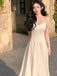 A-Line Spaghetti Straps Prom Dress, Ankle Length Elegant Evening Gown CHP0358