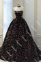 Gorgeous A-Line Shiny Sequins Strapless Prom Dress, Sparkly Formal Gown CHP0176