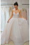 A-Line Sweetheart Elegant Lace Up Long Sparkly Wedding Dresses Prom Dresses chp0026